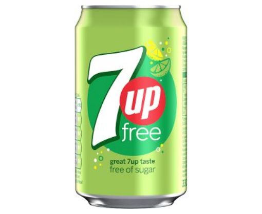 24 x 7Up Free Cans 330Ml