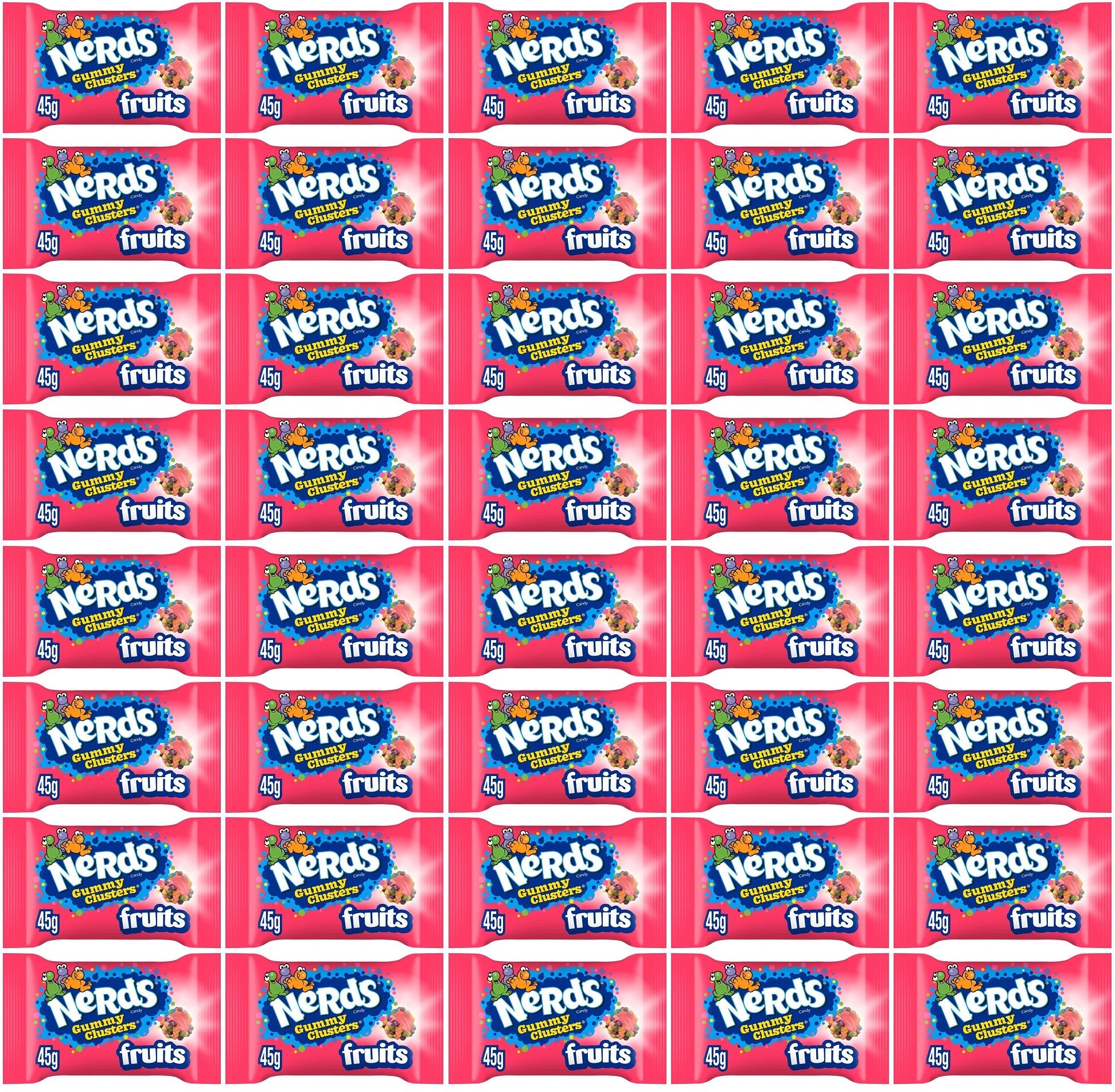 40 x Nerds Clusters Bag Fruits - 45GM