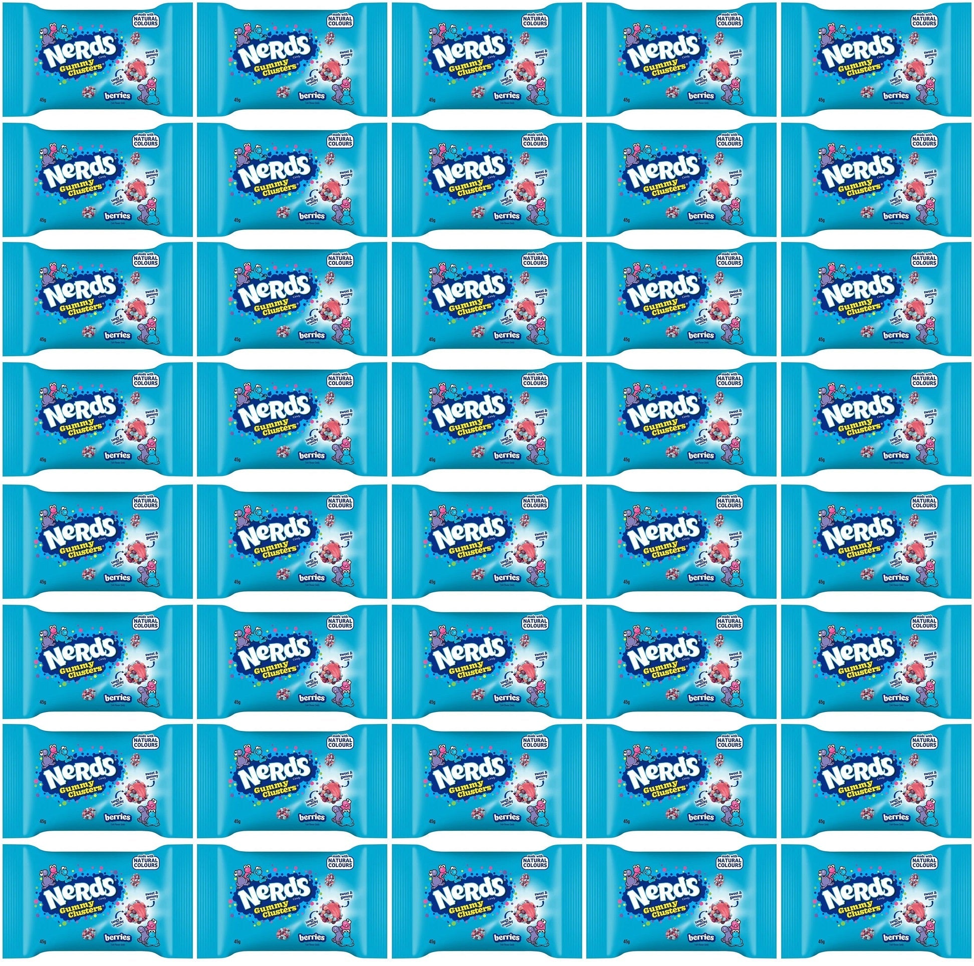 40 x Nerds Clusters Bag Berries - 45GM