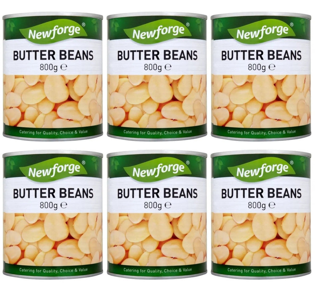 6 x Newforge Butter Beans 800G