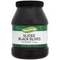 Newforge Sliced Black Olives In Brine 2.4Kg