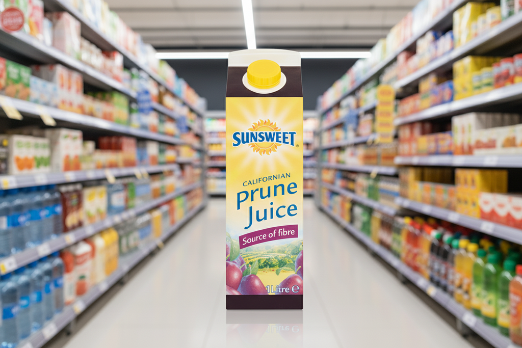 4 x Sunsweet Prune Juice 1L