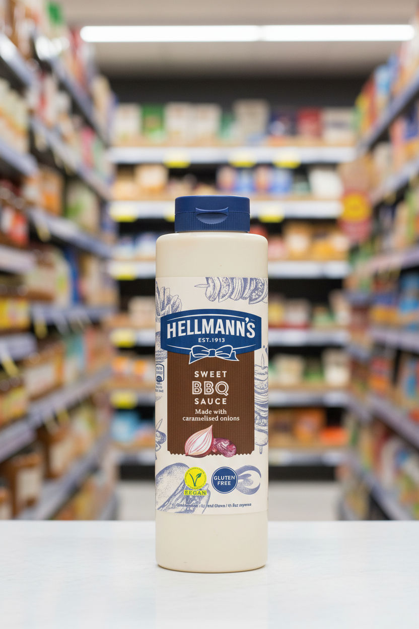 6 x Hellmanns Sweet Bbq Sauce 950G 850ml