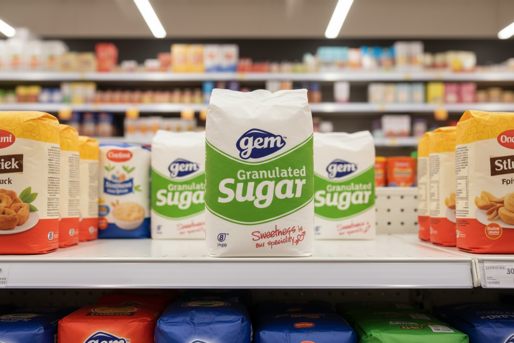 4 x Gem Granulated Sugar 3Kg