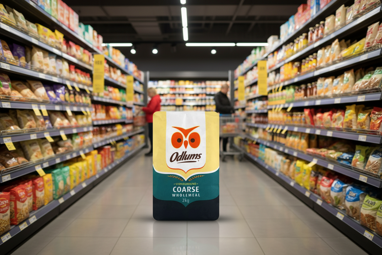 8 x Odlums Coarse Wholemeal Flour 2Kg
