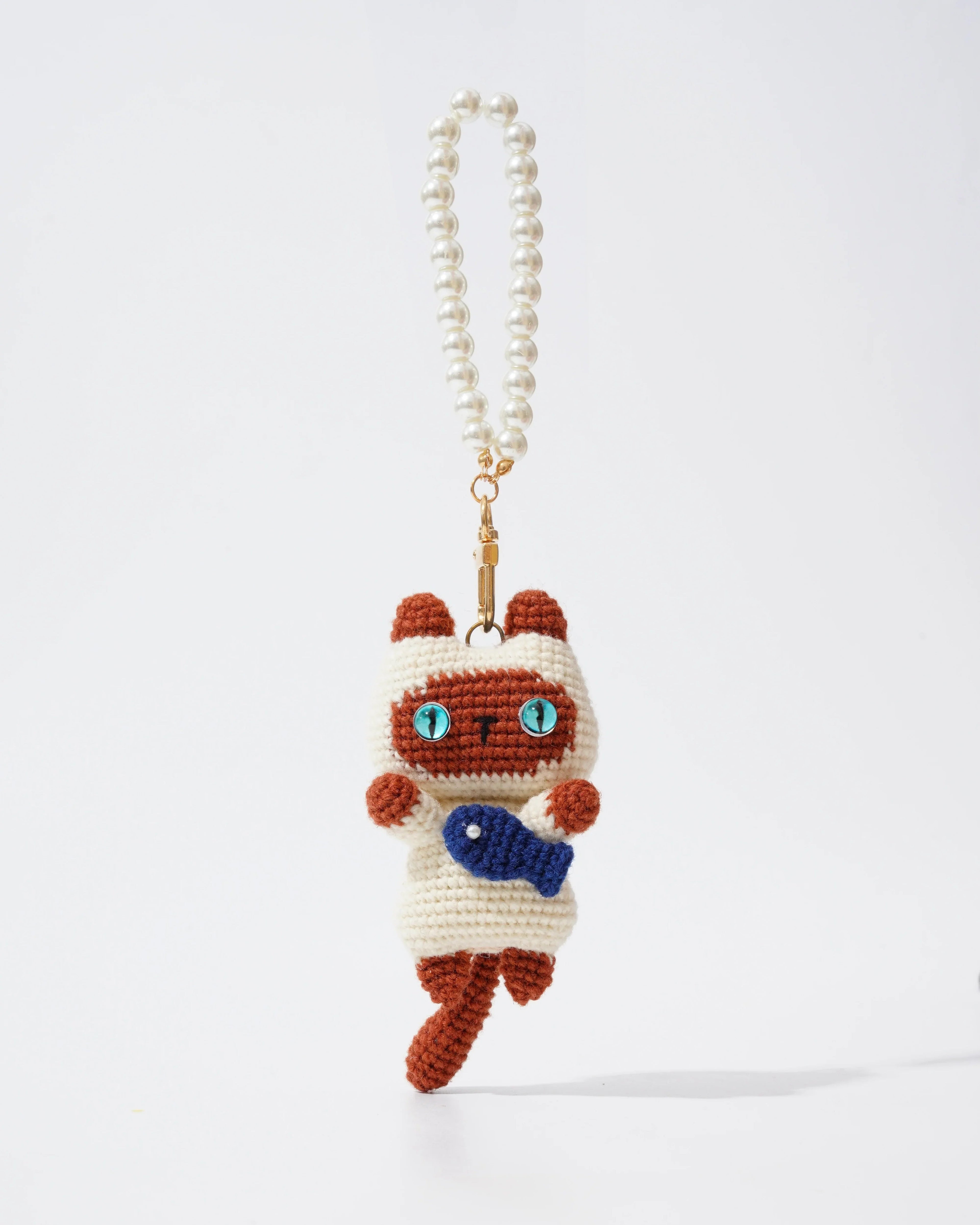 Pancake Cats Bag Charms - Shetland Wool