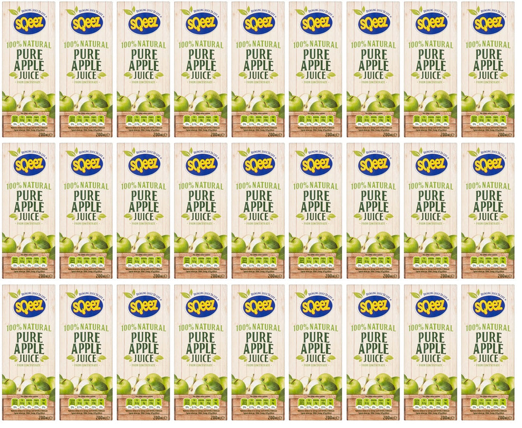 27 x Sqeez Pure Apple Juice 200Ml