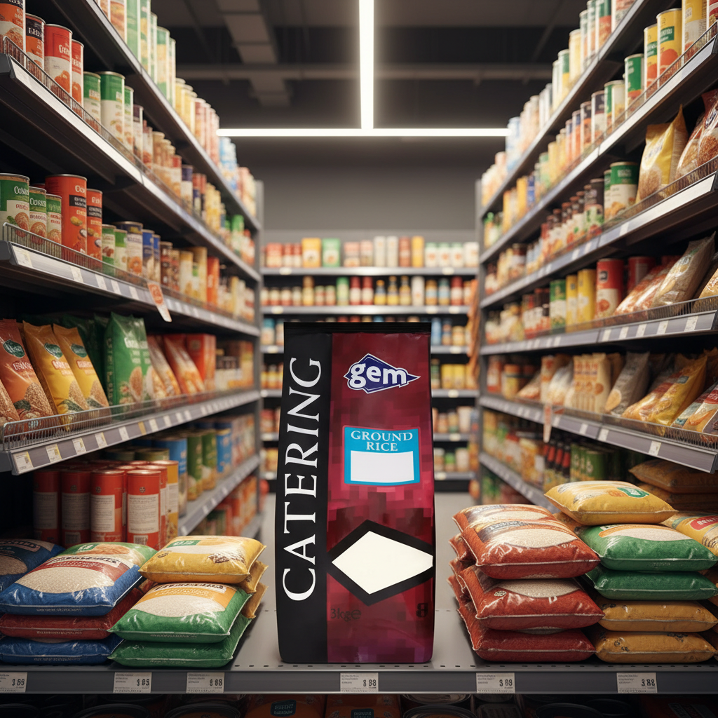 4 x Gem Catering Ground Rice 3Kg