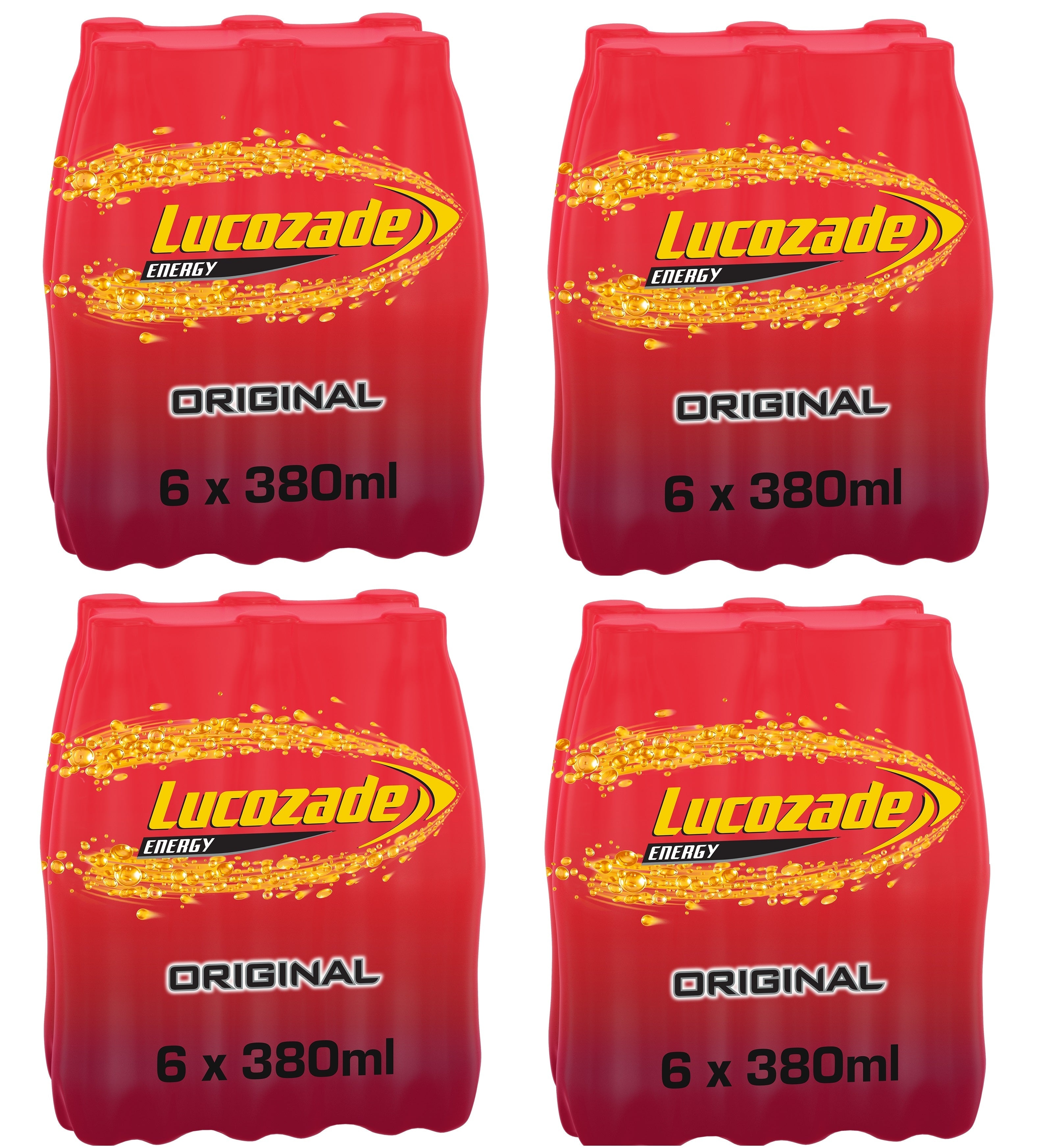 24 x Lucozade Energy Original 380Ml