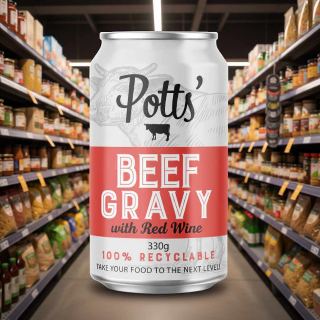 Potts Beef & Red Wine Gravy - 330g