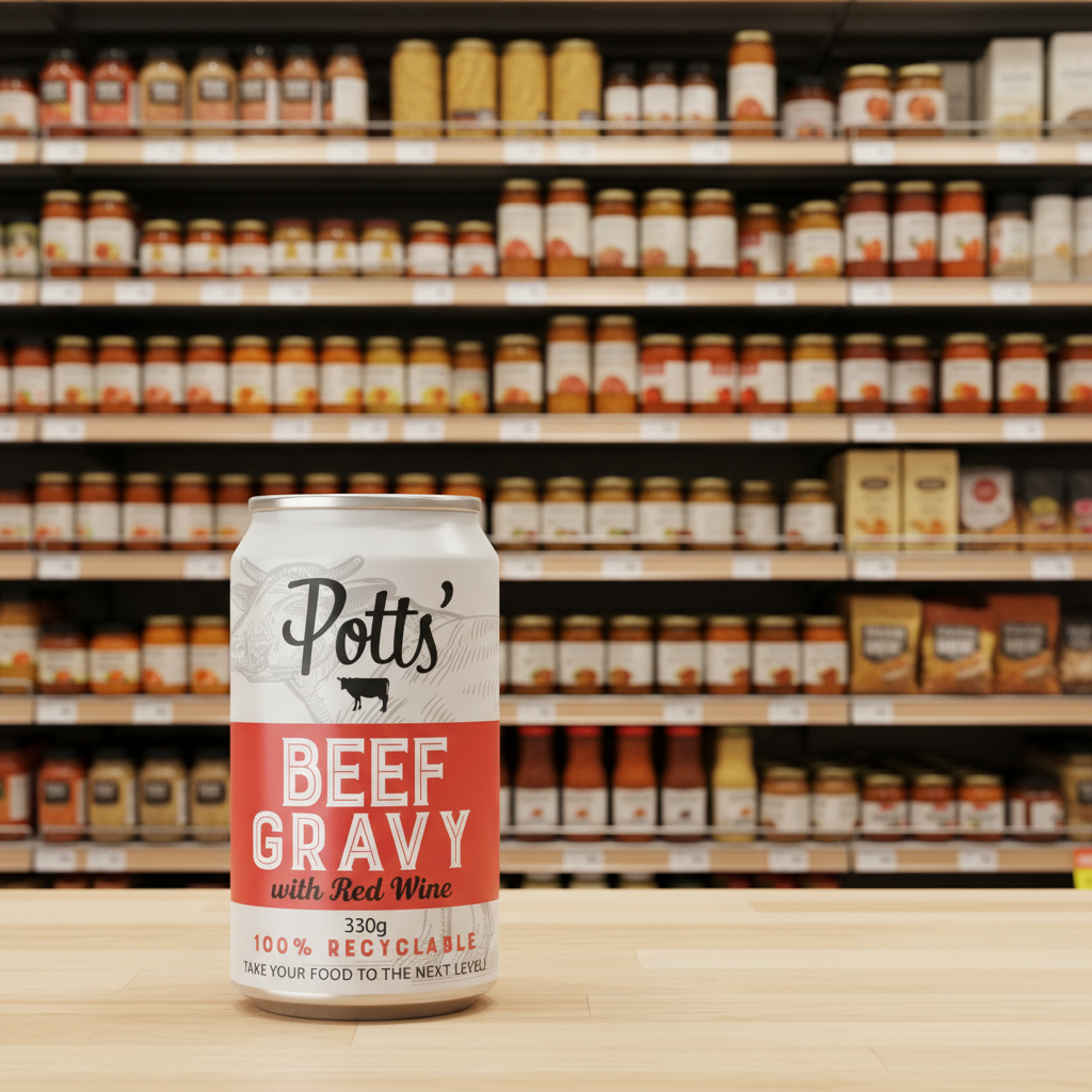 Potts Beef & Red Wine Gravy - 330g