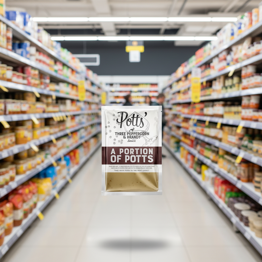 Potts 3 Peppercorn Sauce - 75g