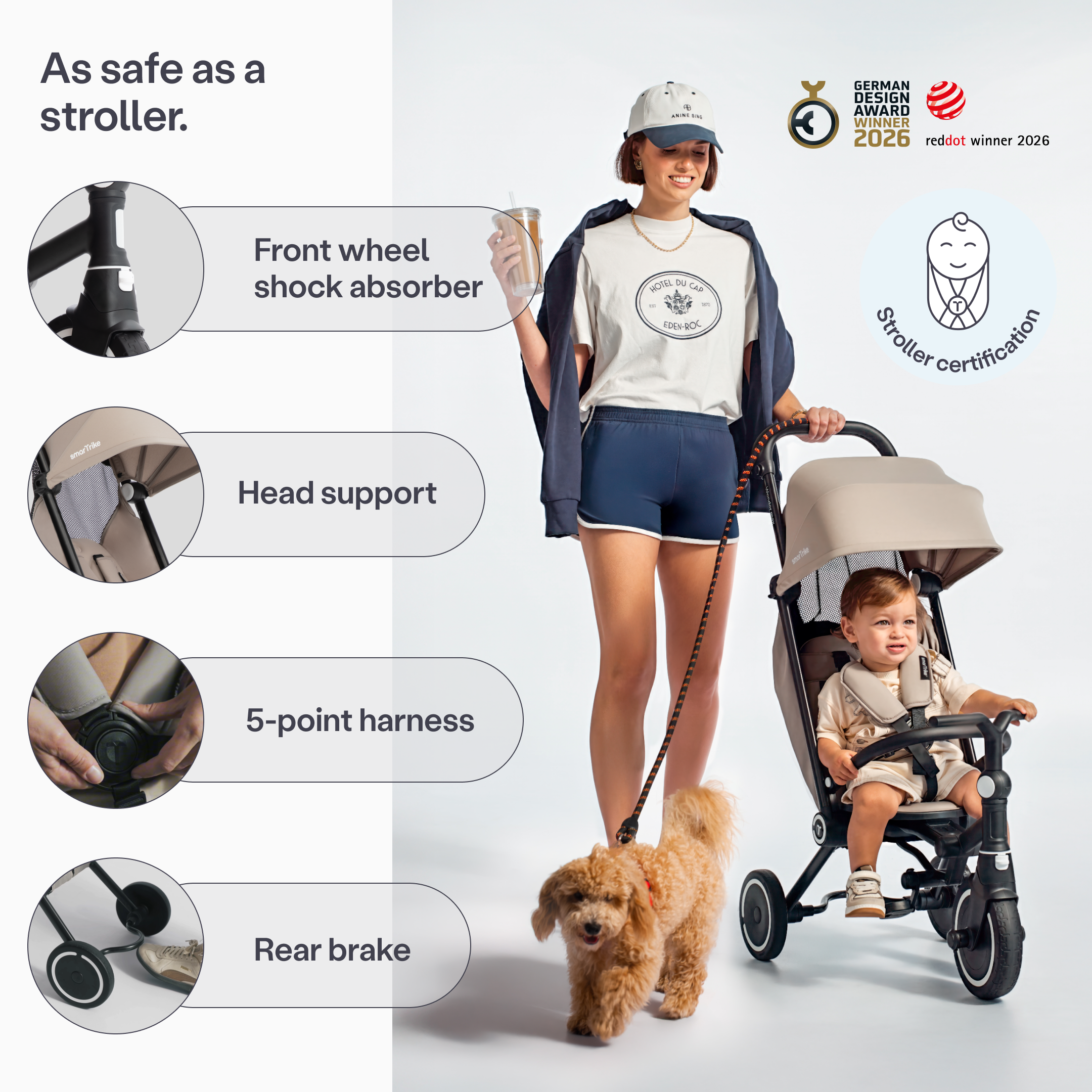 SmarTrike Wonder Max Trike - Stone Beige