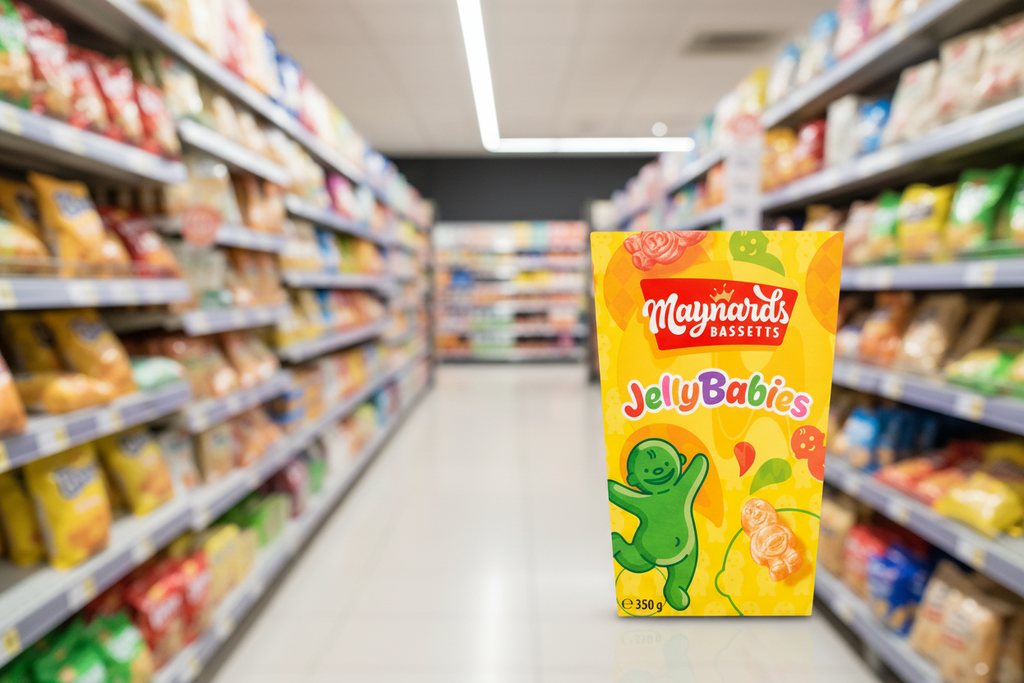 6 x Maynards Bassetts Jelly Babies Sweets Carton - 300GM