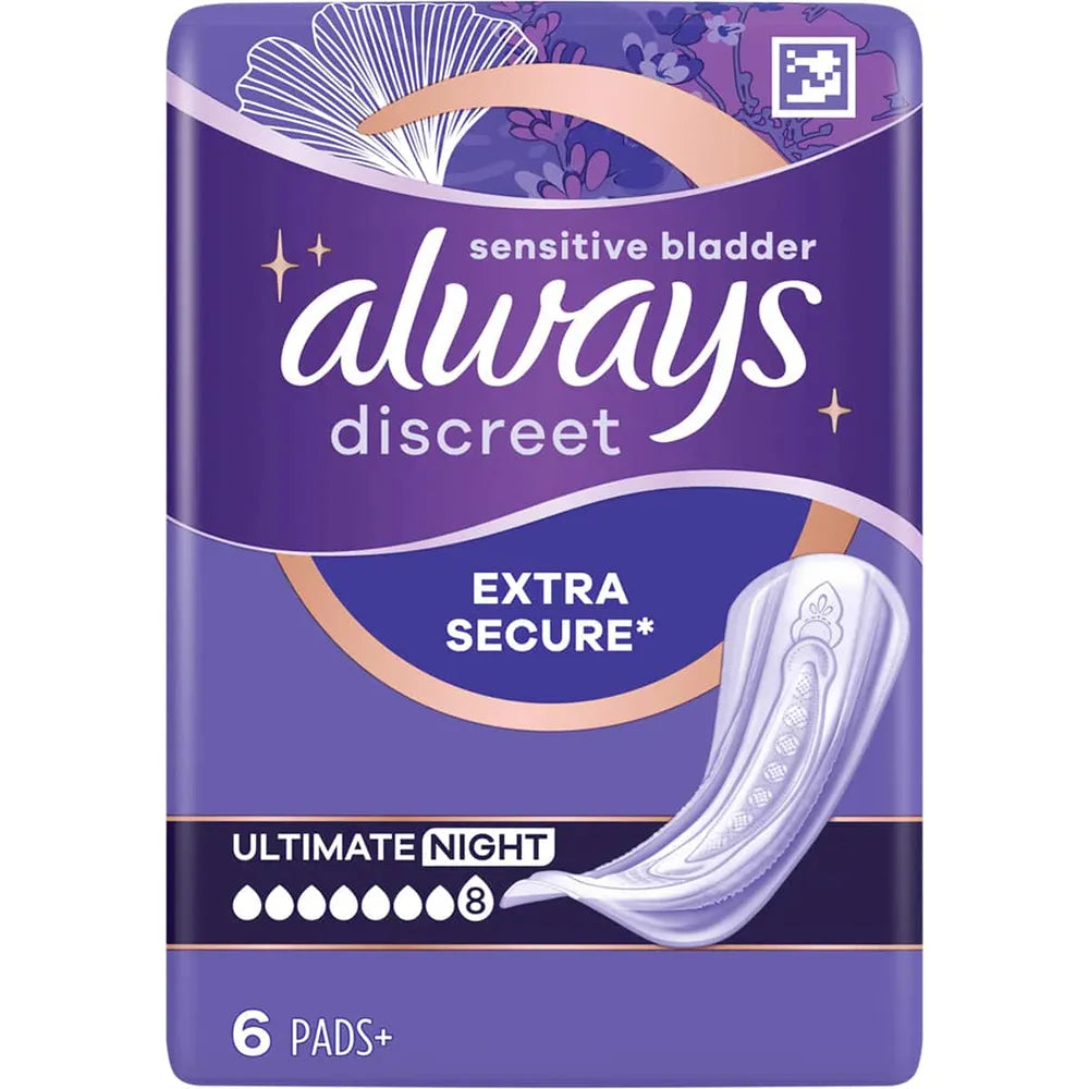 6 x Always Discreet Ultimate Night Order - 6 PACK