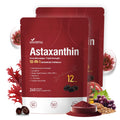 VivoNu 10 in 1 Astaxanthin Supplement – 12 mg from Haematococcus Pluvialis, 8-Month Supply (2 Bags)
