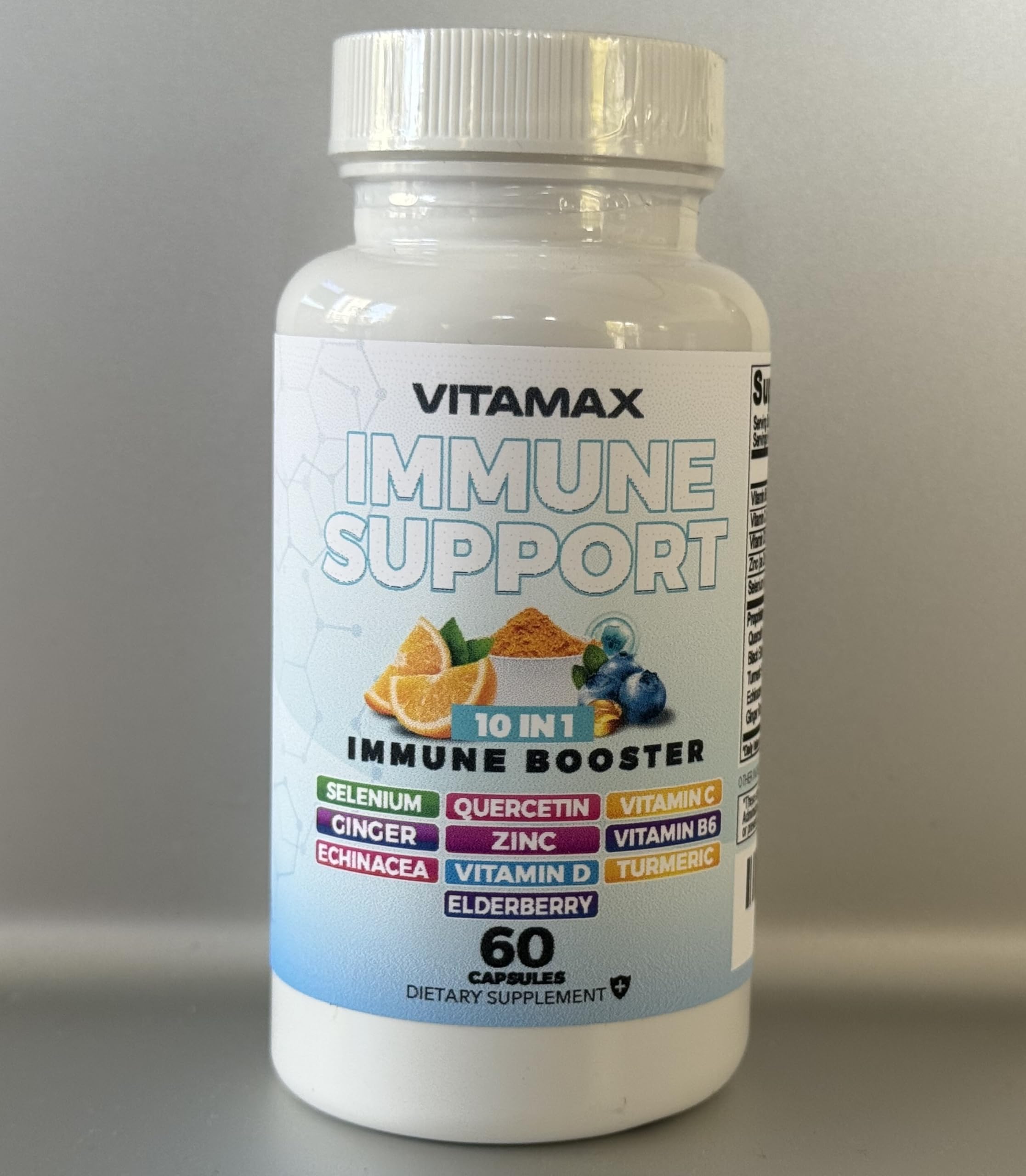 10-in-1 Immune Support Booster with Elderberry & D3 – Made in USA