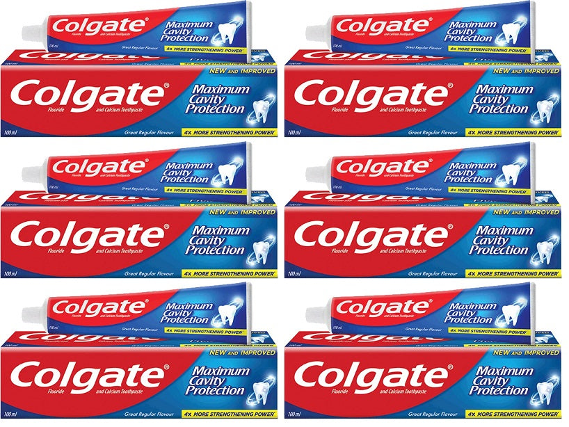 6 x Colgate Maximum Cavity Protection Toothpaste 100Ml