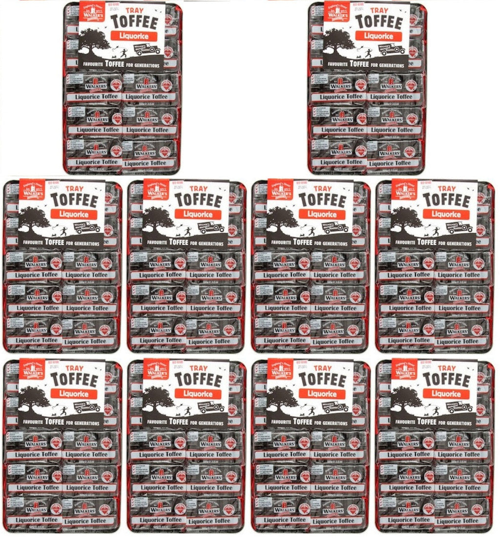 10 x Walker Tray Liquorice100G