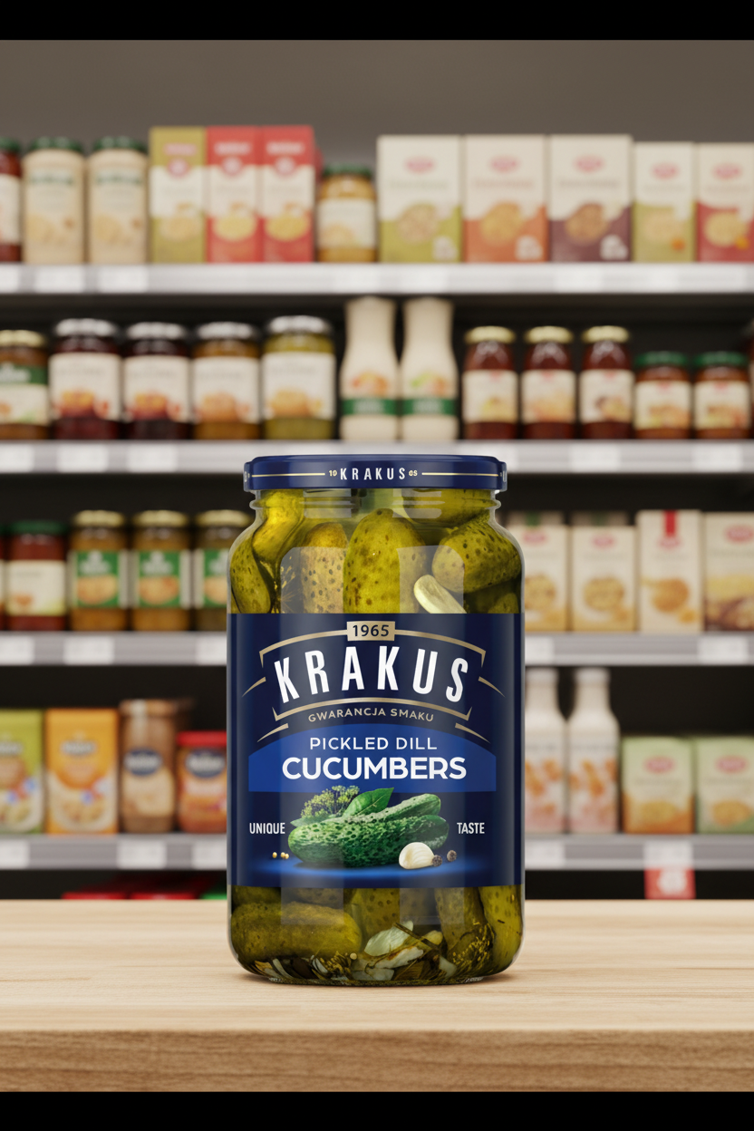 Krakus Pickled Dill Cucumbers - 920g