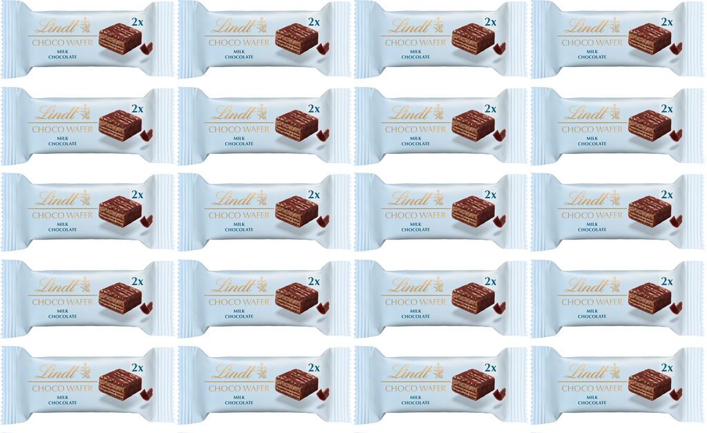 20 x Lindt Choco Wafer Milk  - 26GM