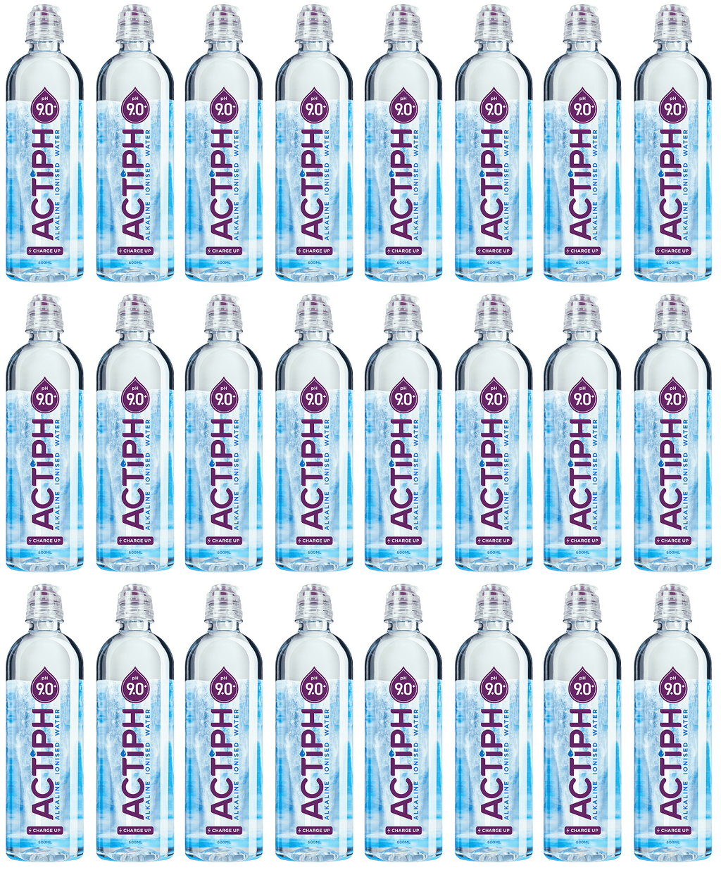 24 x ACTIPH Water PET Sports cap - 600ml