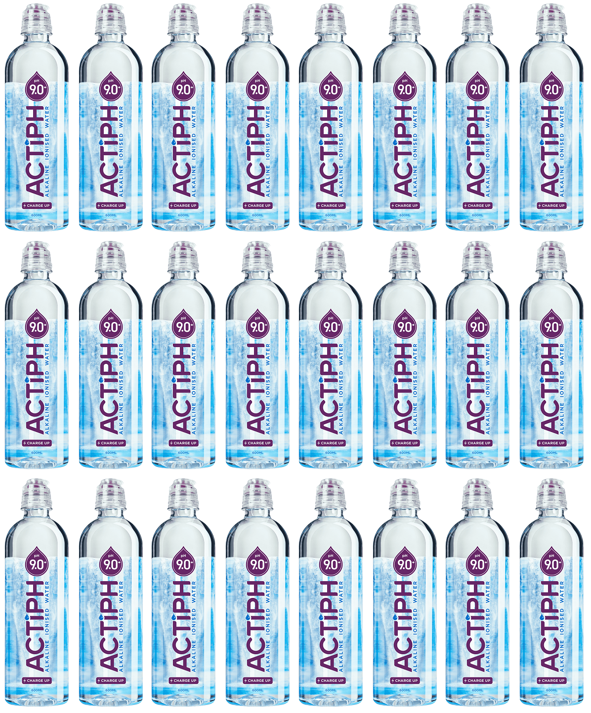 24 x ACTIPH Water PET Sports cap - 600ml