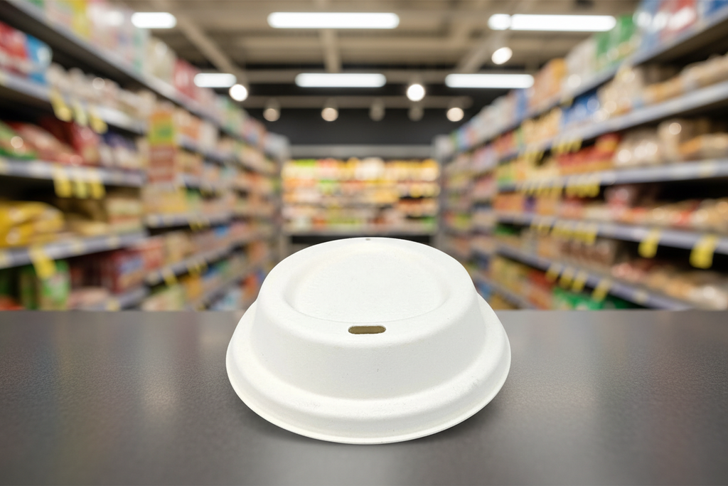 Green Spirit Hot Cup Lid Plastic Free 80Mm 50Pk
