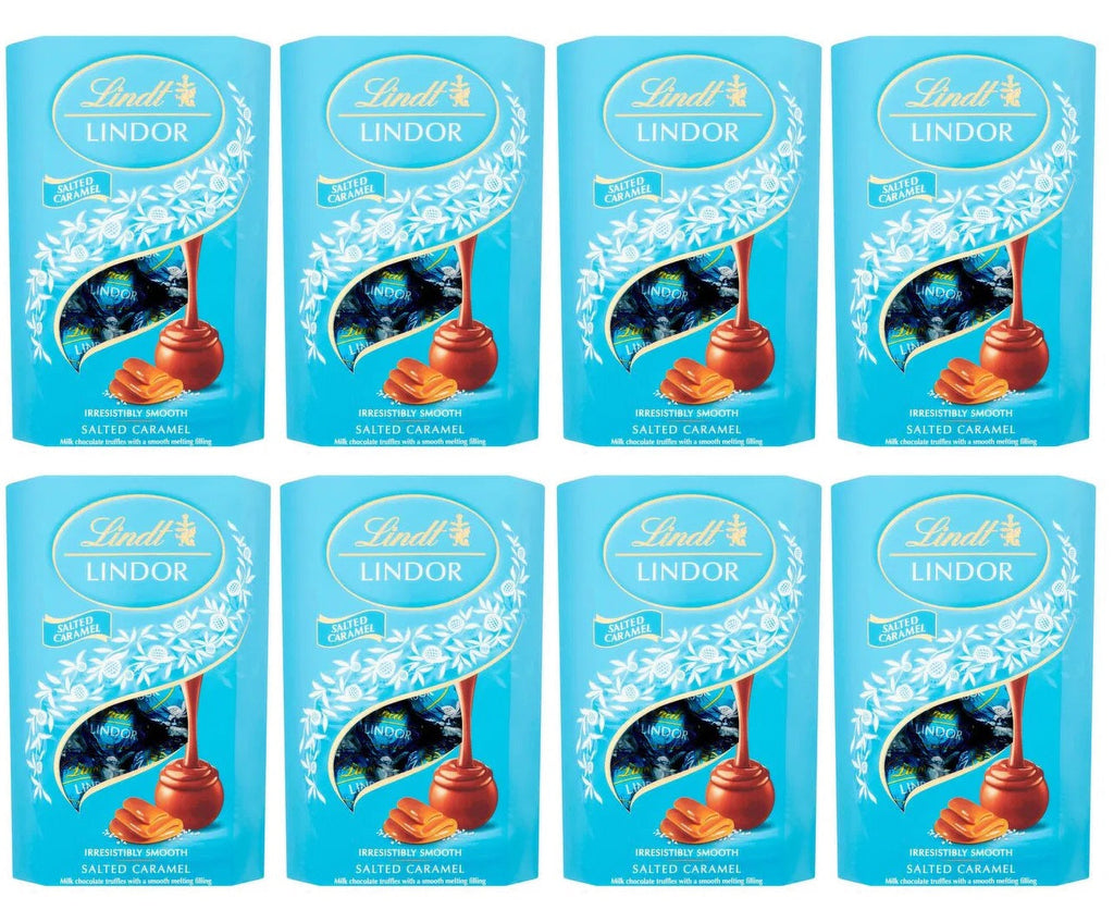 8 x Lindt Lindor Salted Caramel Chocolate Truffles Box 200G