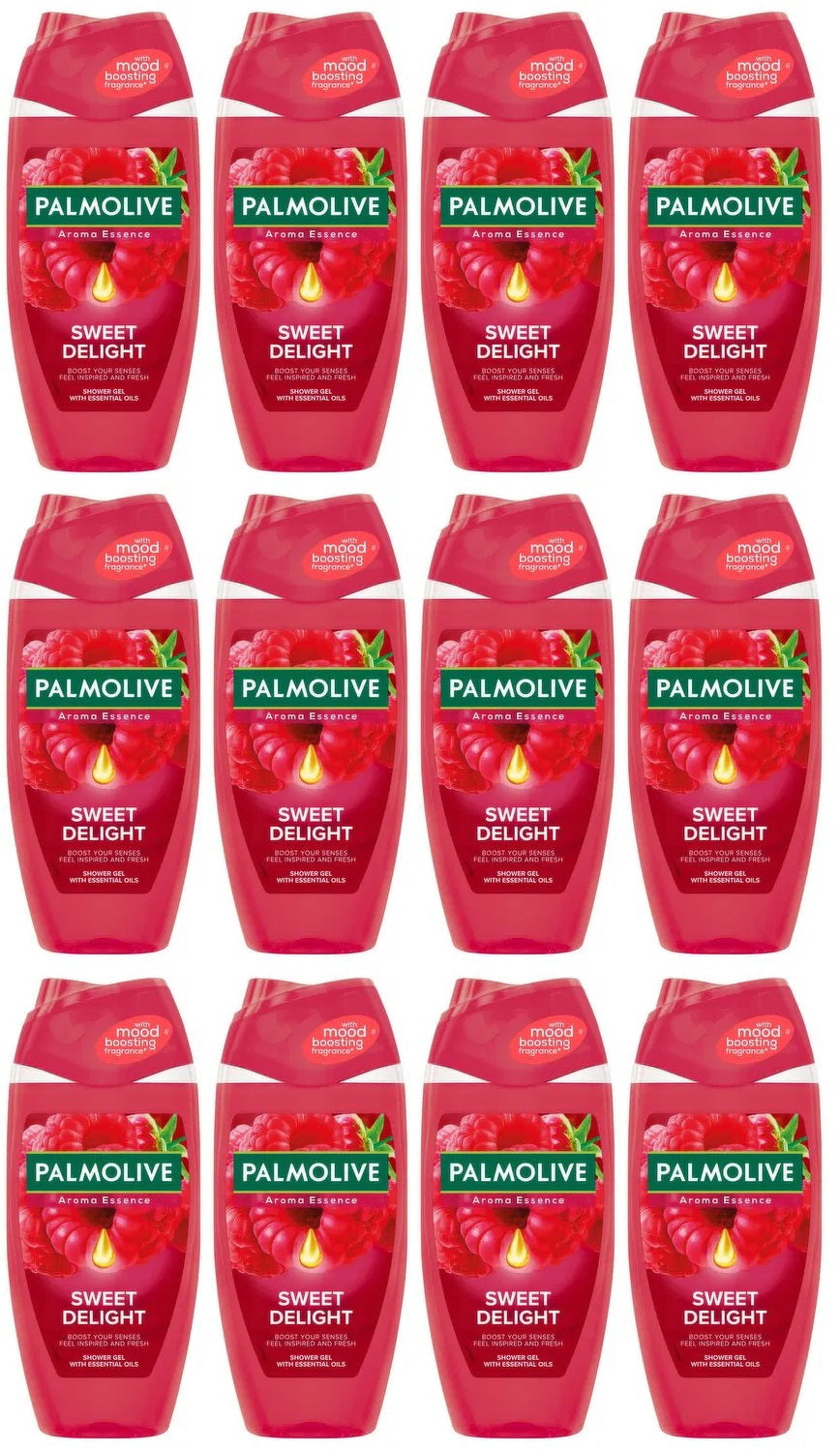 12 x Palmolive Aroma Essence Sweet Delight Shower Gel Body Wash 250Ml