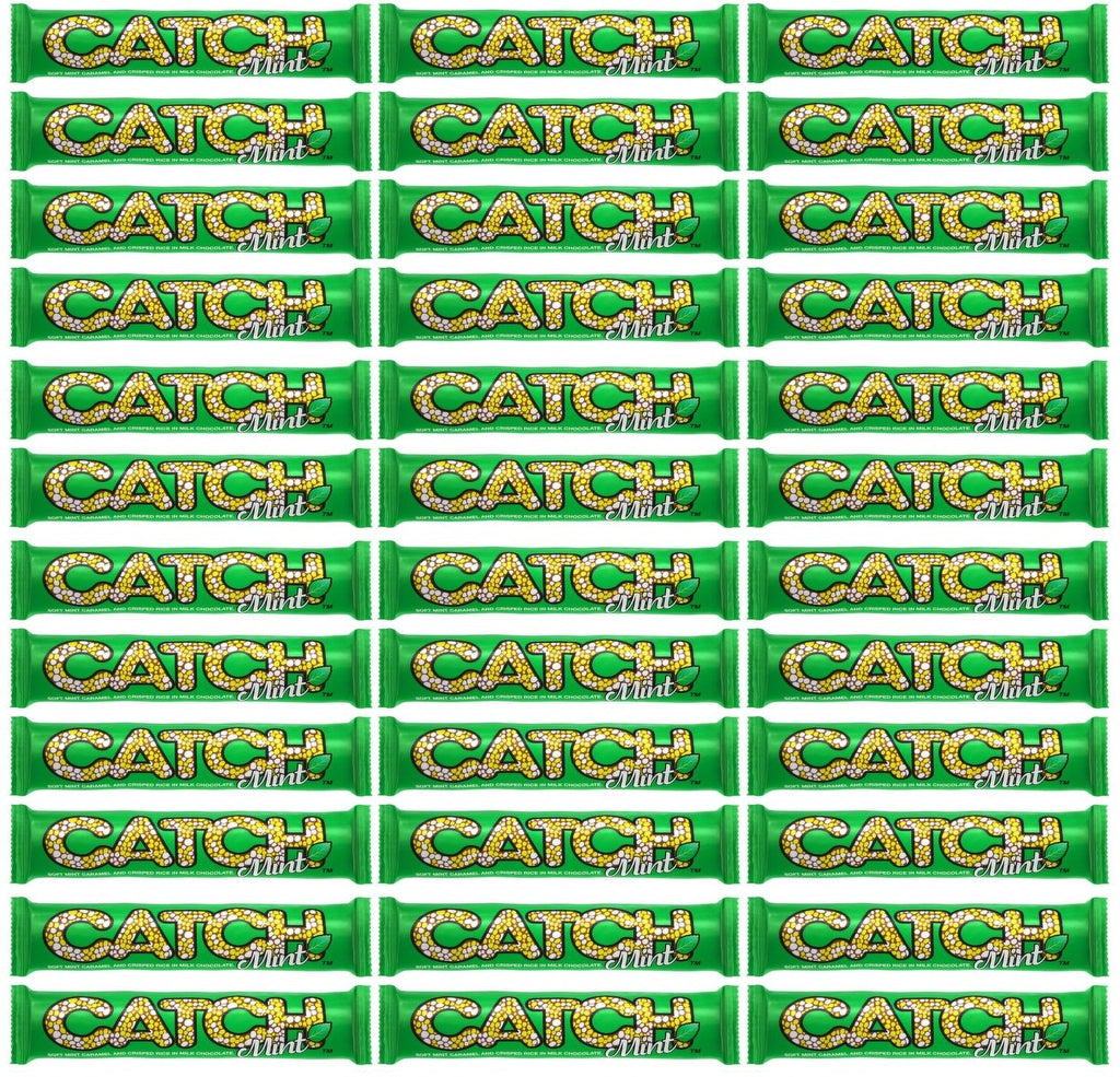 36 x Catch Soft Mint Caramel And Crisped Rice In Milk Chocolate 50G