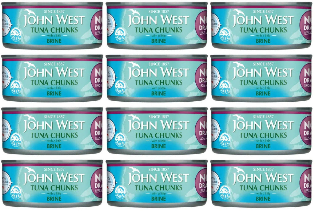 12 x John West Tuna Chunks With A Little Brine 110G