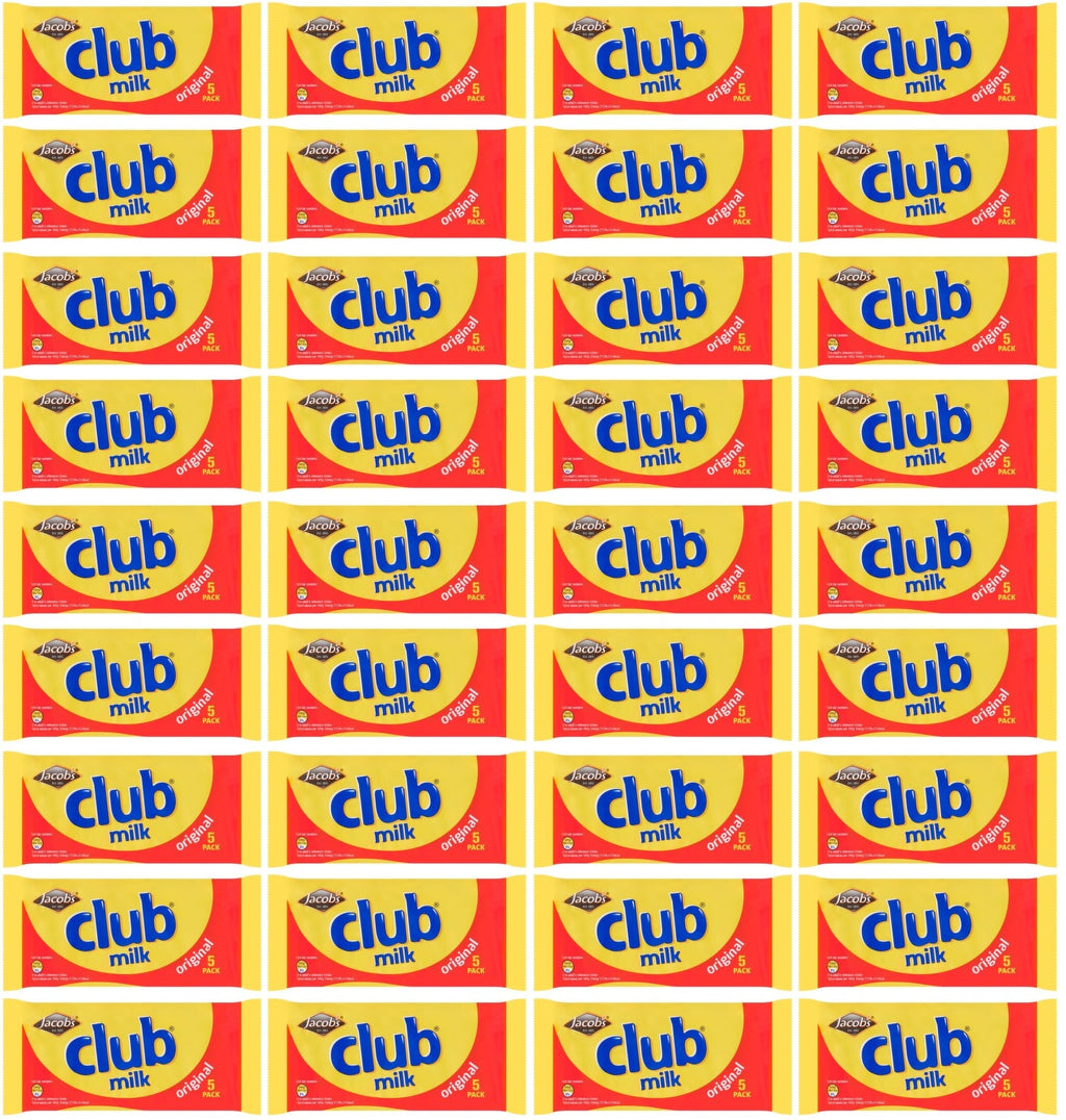 36 x Jacob's Club Milk Original 5 X 22G (110G)