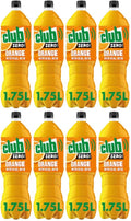 8 x Club Zero Sugar Orange With Real Bits 1.75 Litres