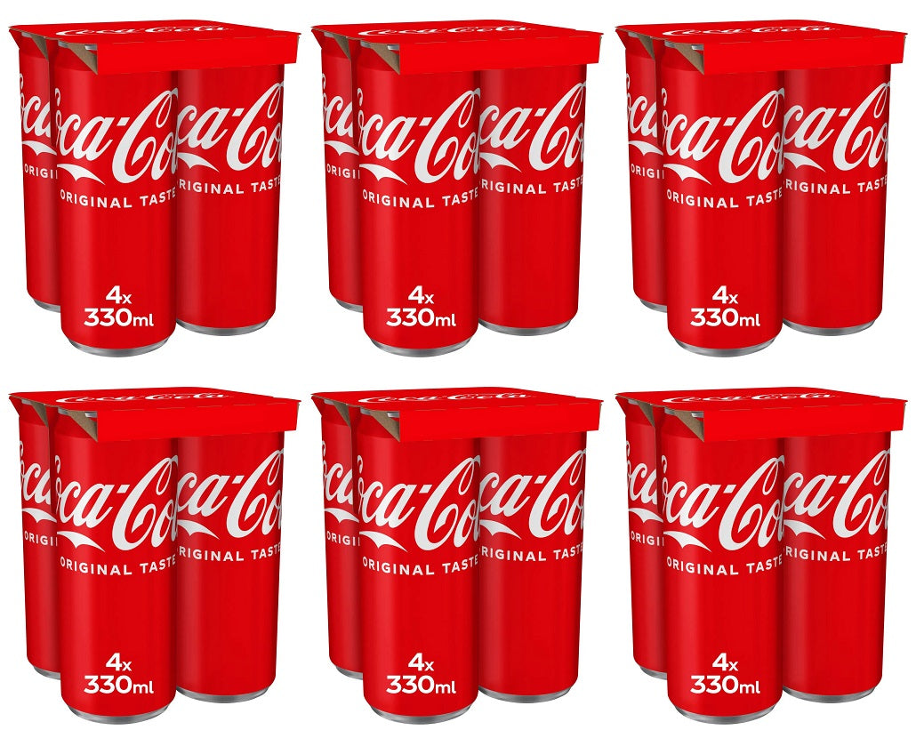 6 x Coca-Cola Zero Sugar 4 X 330Ml
