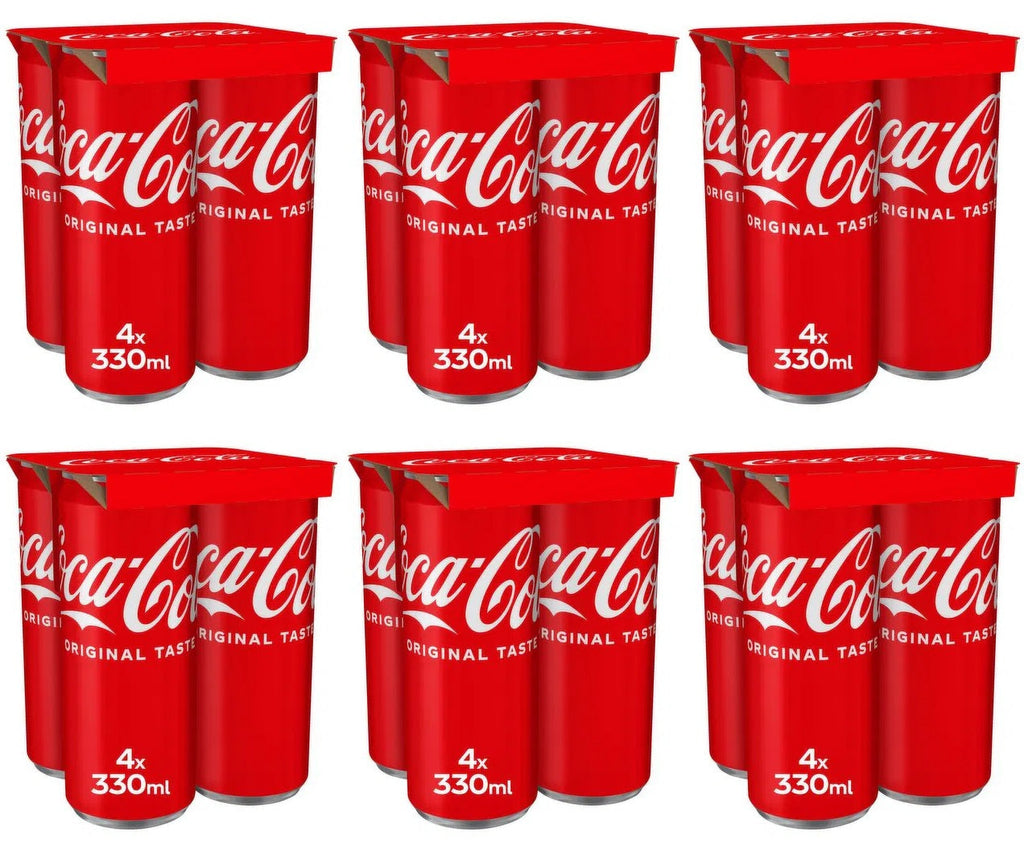 6 x Coca-Cola Original Taste 4 X 330Ml