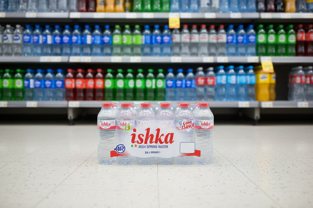 24 x Ishka Sports Irish Spring Water 500Ml