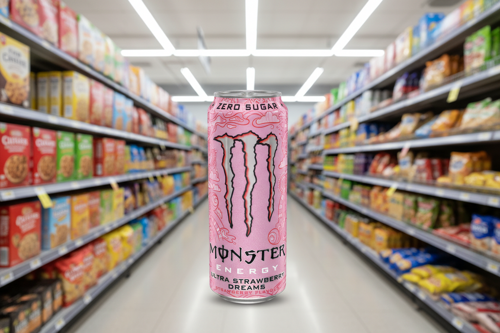 12 x Monster Strawberry Flavour Energy 500Ml