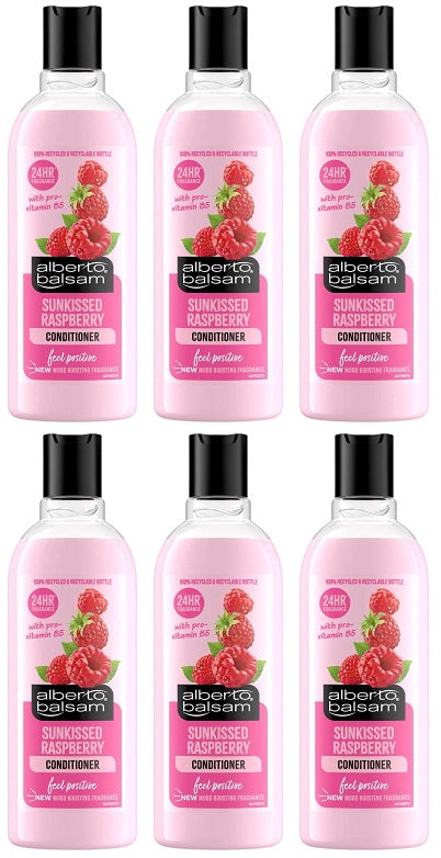 6 x Alberto Balsam Conditioner Raspberry - 300ML