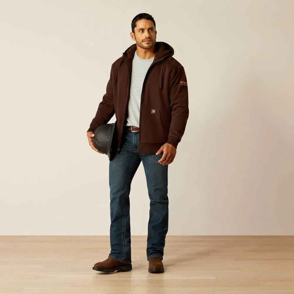 Ariat P30438 Rebar All-Weather Sherpa-Lined Full Zip Hoodie
