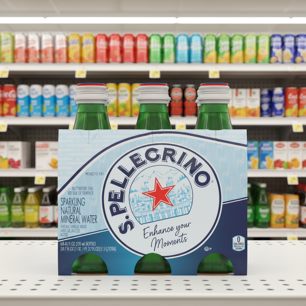 4 x San Pellegrino Carbonated Natural Mineral Water 6X250Ml