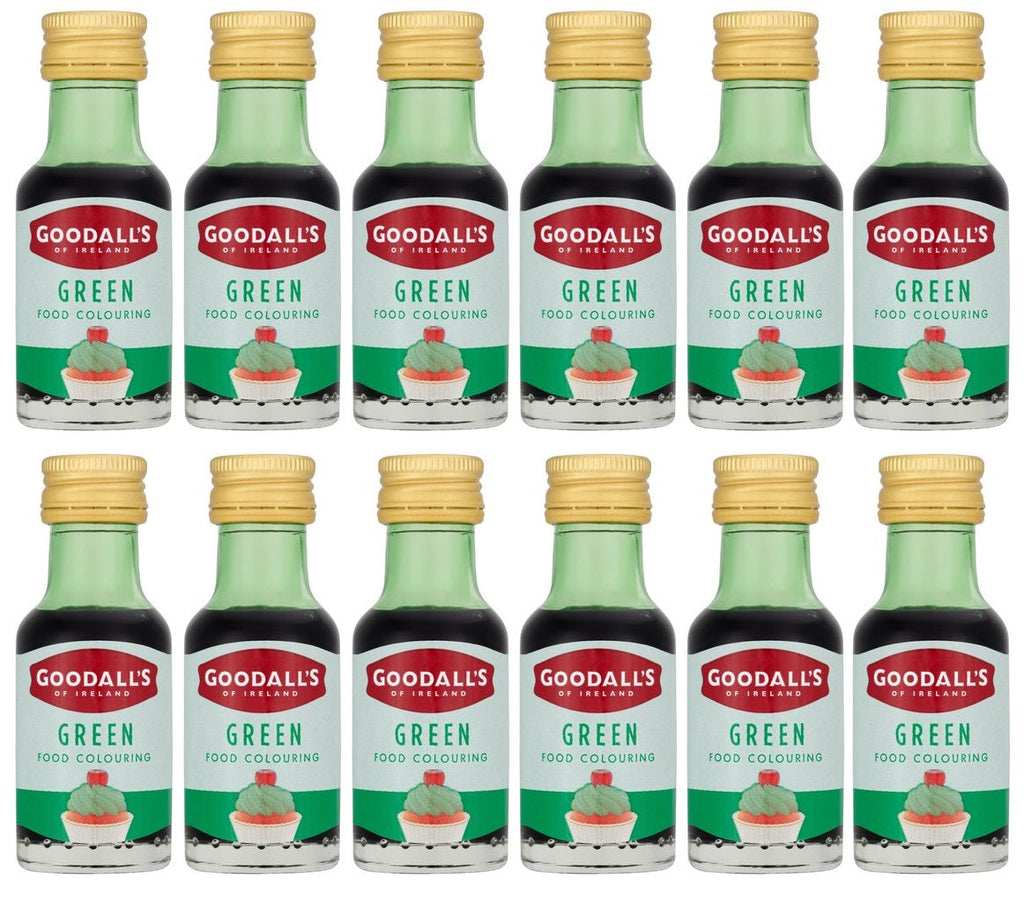 12 x Goodall's Of Ireland Green Food Colouring 25Ml