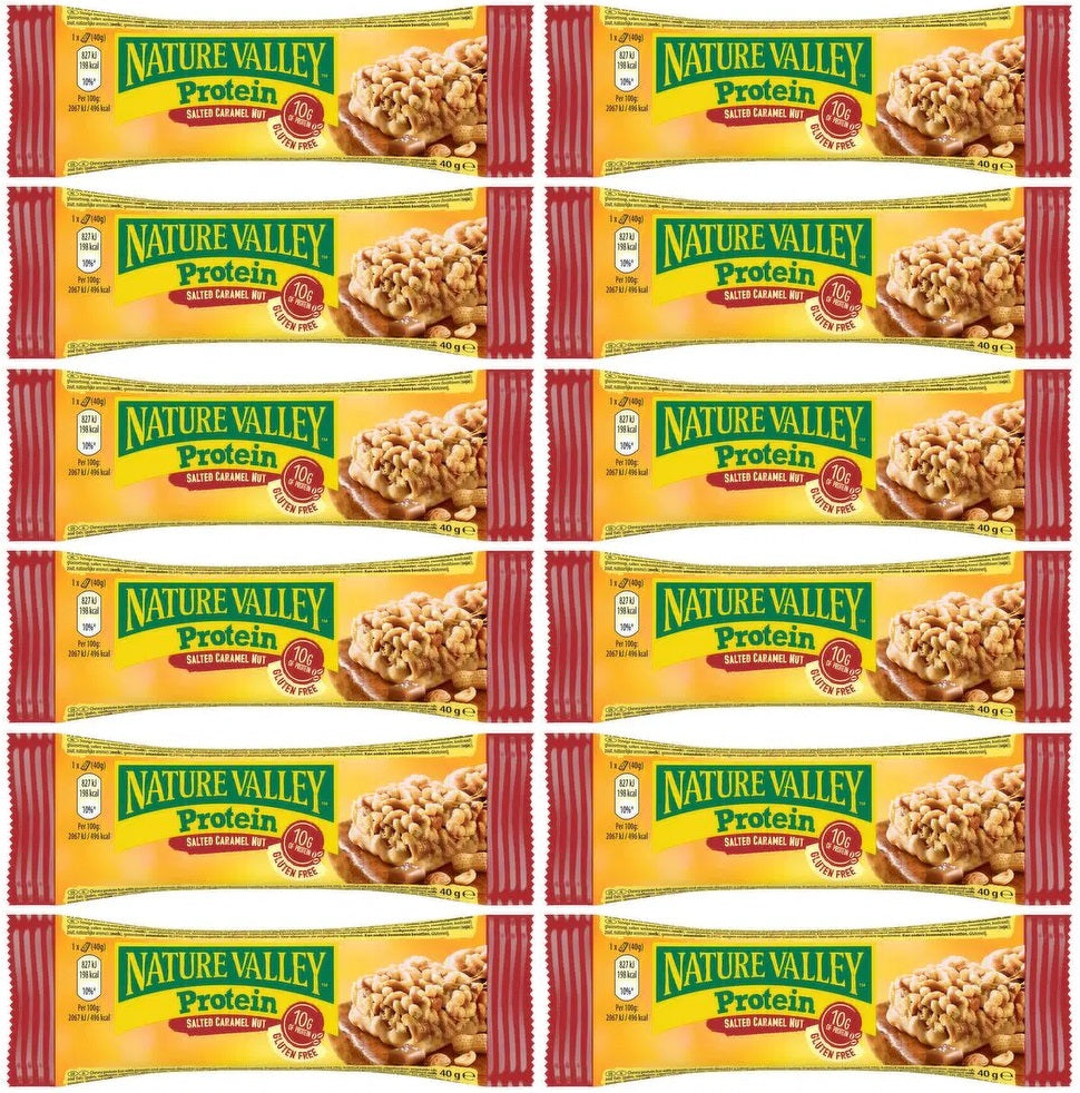 12 x Nature Valley Protein Salted Caramel Nut 40G