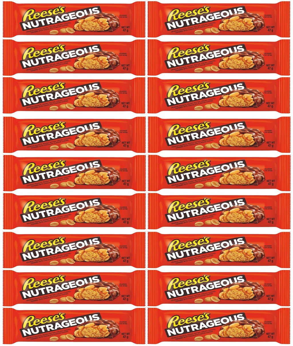 18 x Reeses Nutrageous Bar - 47g