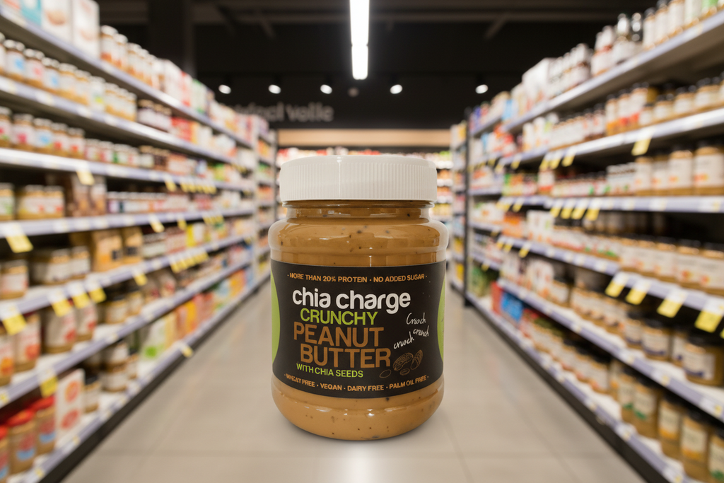 Chia Charge Peanut Butter with Chia Seeds Crunchy - 350g