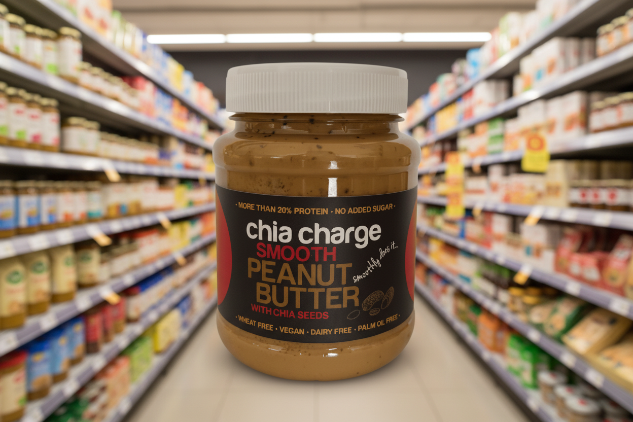 Chia Charge Peanut Butter with Chia Seeds Smooth - 350g