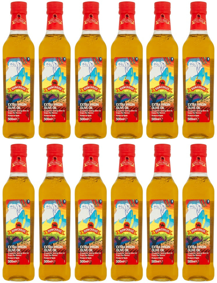 12 x Don Carlos Extra Virgin Olive Oil 500Ml