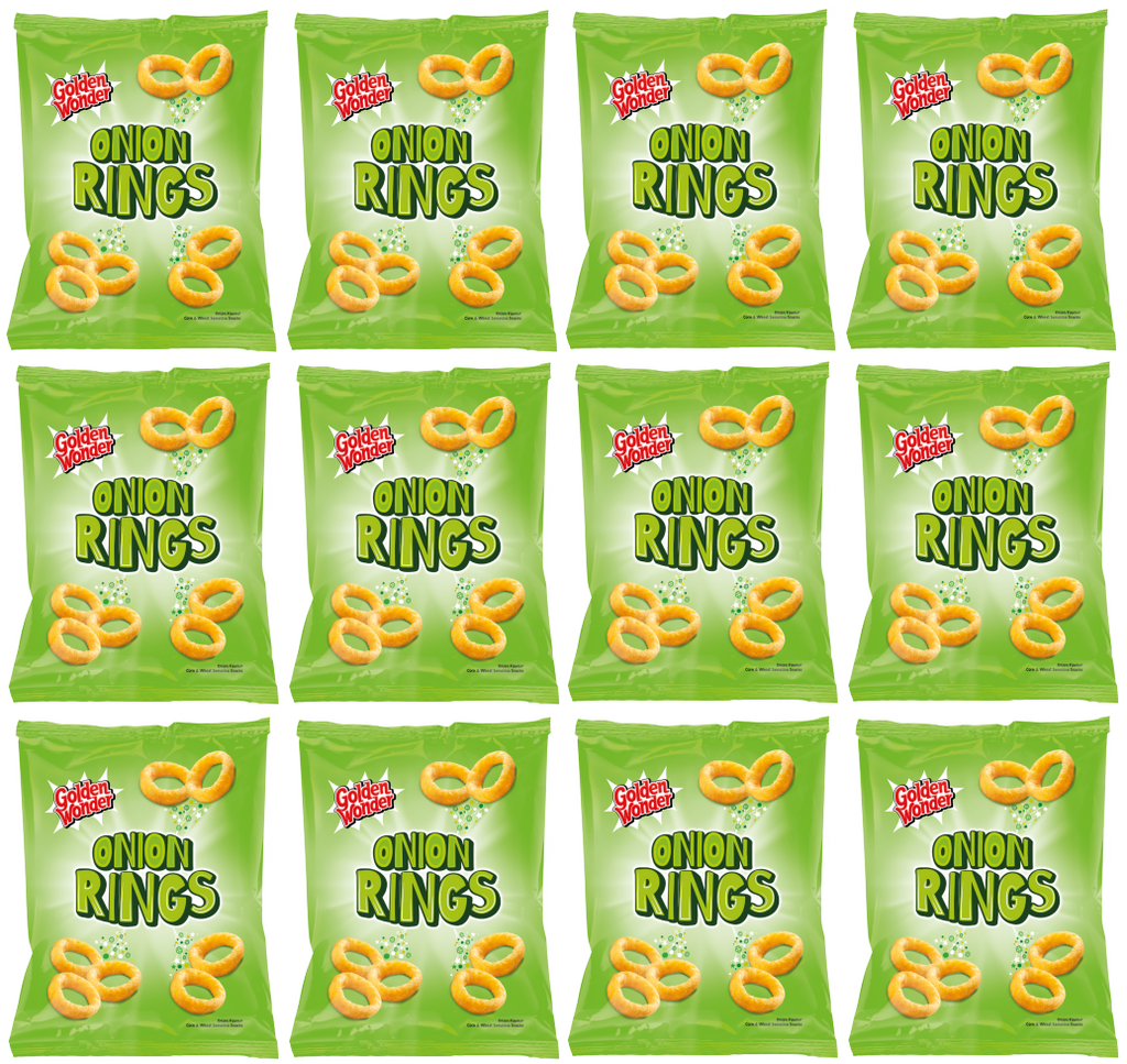 12 x Golden Wonder Onion Rings 150Gm
