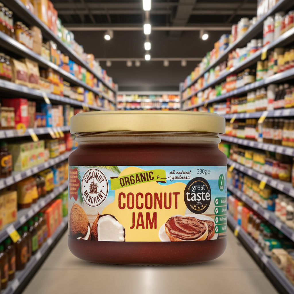 Coconut Merchant Organic Coconut Jam with Cacao - 330ml