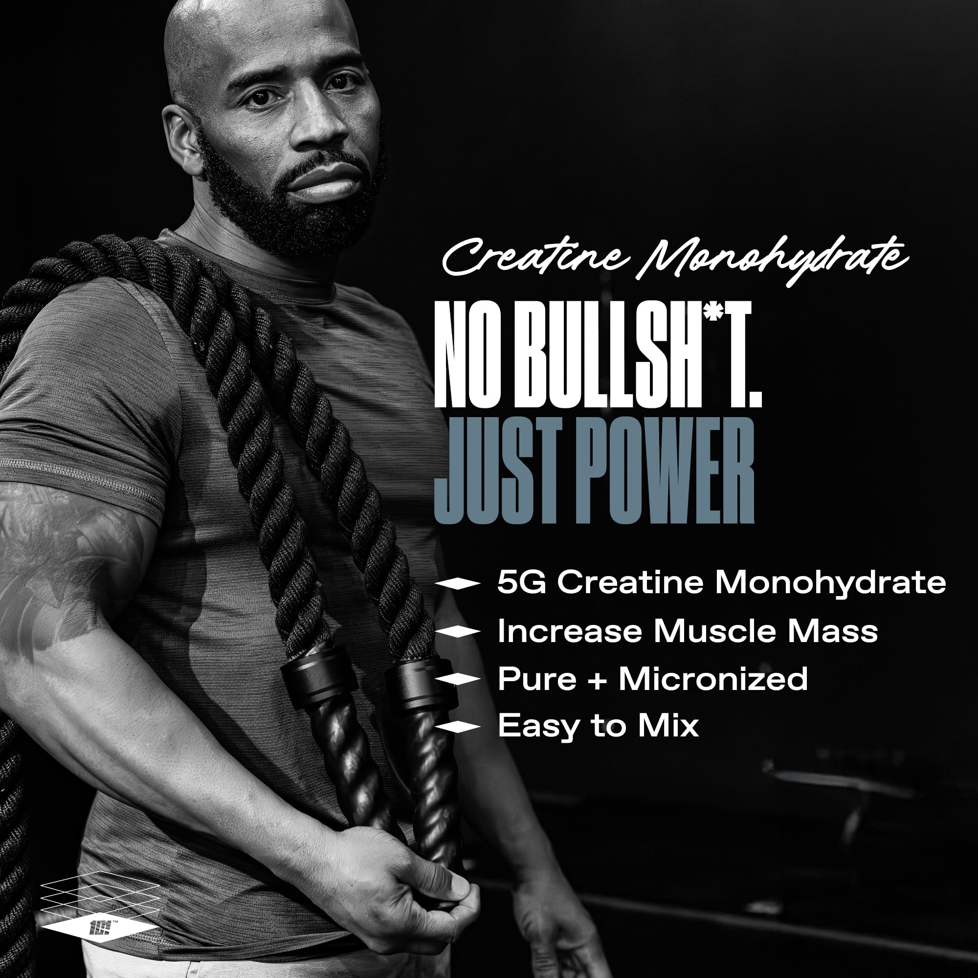 ONE OF ONE Creatine Monohydrate Powder – Pure Micronized, Unflavored, 200 Servings